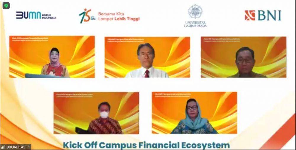 Launching Kerja Sama BNI Fleksi Pendidikan Pascasarjana UGM, Selasa, (3/8/2021) (Dok. BNI)