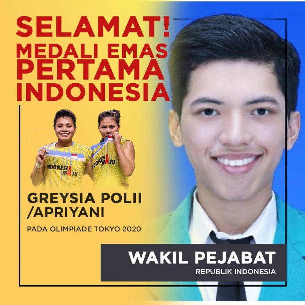 Sindiran warganet terhadap sikap politikus yang dompleng kesuksesan atlet Greysia Polii dan Apriyani Rahayu (www.twitter.com/@ma_fatoni)