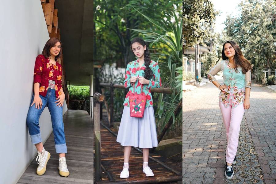 Kebaya dengan sneakers (Berbagai sumber)
