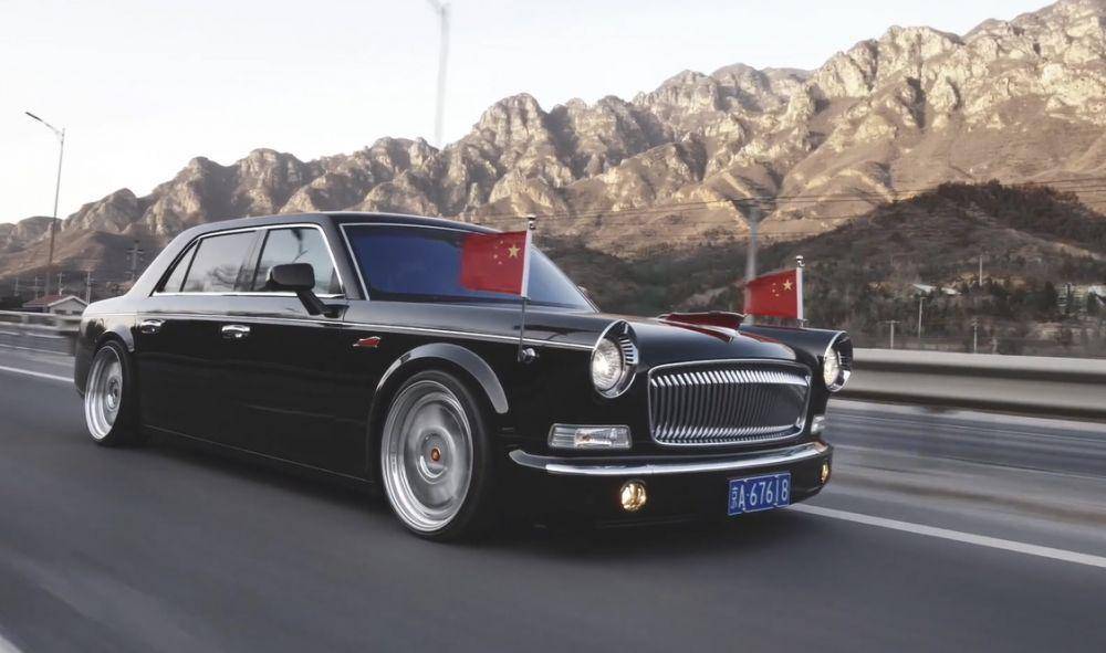 potret mobil Stanced Hongqi L5 (dok. youtube.com/MadMotor Channel)