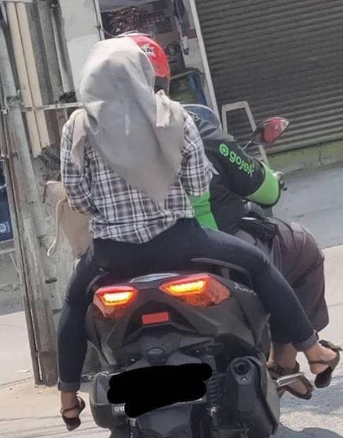 nasib apes naik motor gede (twitter.com/ryxxfa)