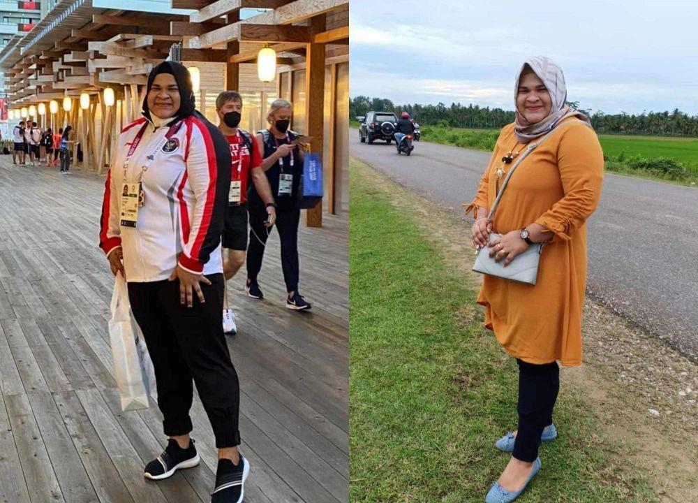 10 Potret Nurul Akmal, Atlet Angkat Besi Anggun saat Berhijab