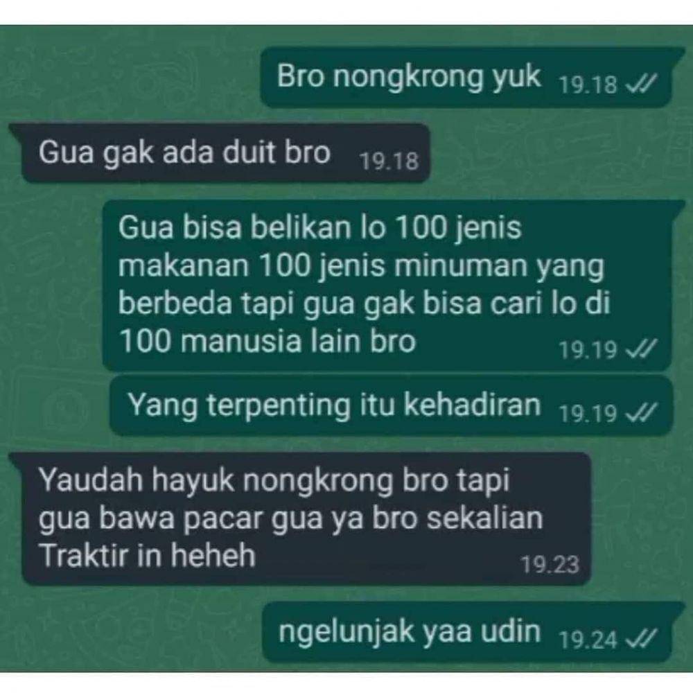 momen pertemanan (instagram.com/lelucon.seru)