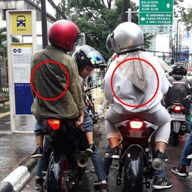 nasib apes naik motor gede (instagram.com/masabodohah)