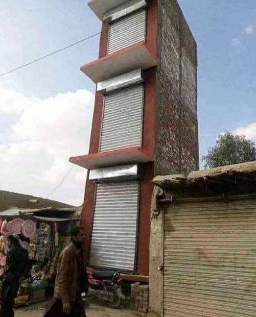 potret rumah bertingkat zonk (instagram.com/infotekniksipil)
