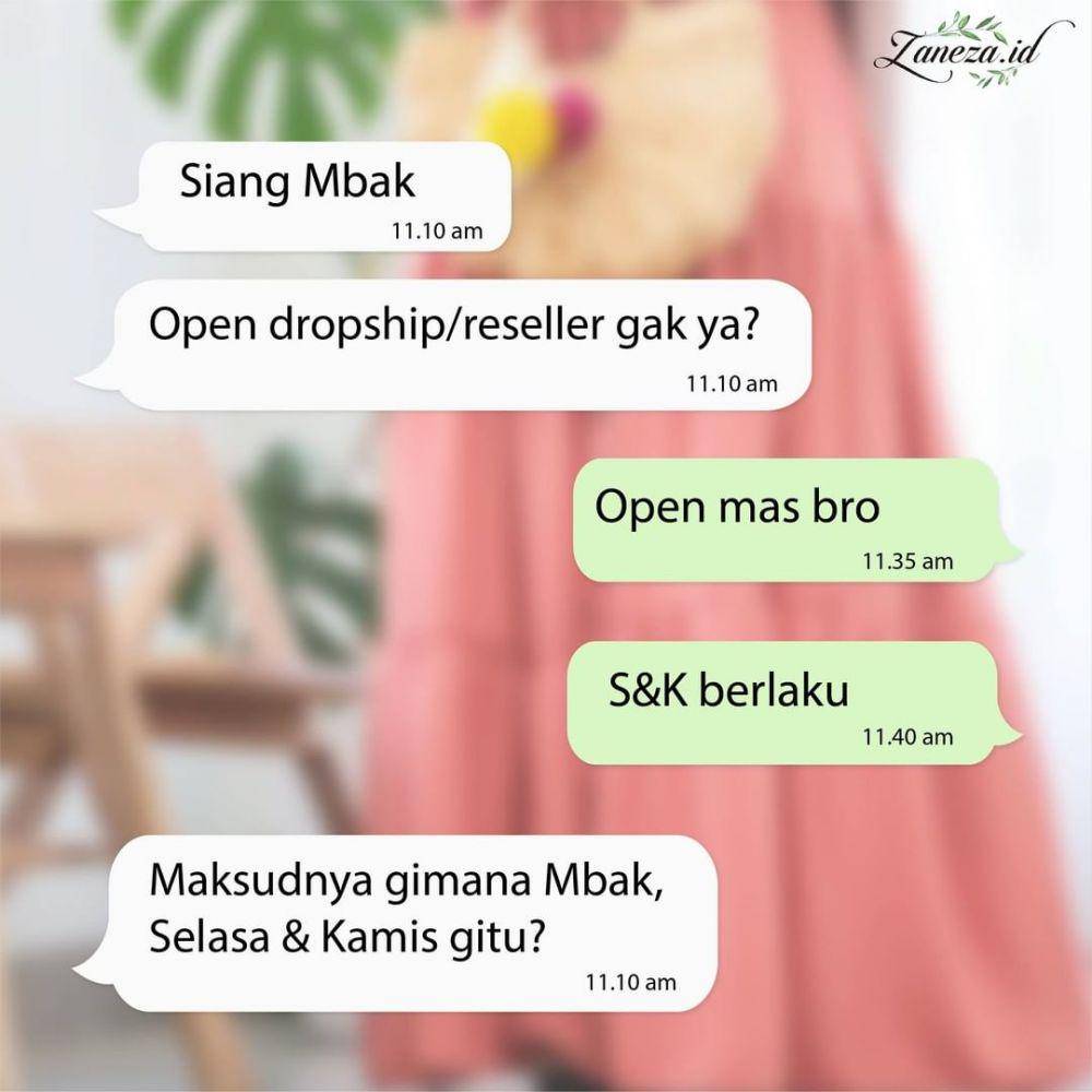 chat salah sebut (instagram.com/zaneza_official)