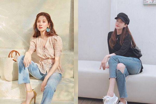 Bawahan jeans ala Seohyun SNSD (instagram.com/seojuhyun_s)