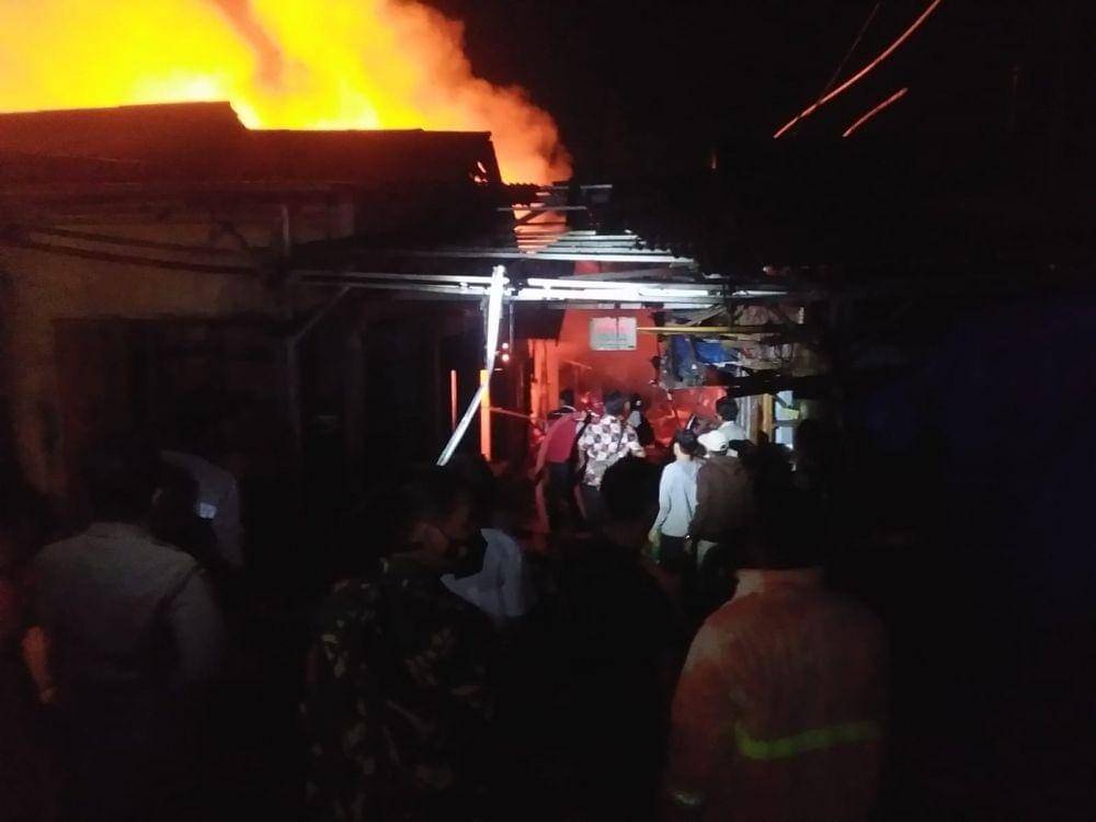 Peristiwa kebakaran Pasar Bakauheni, Lampung Selatan (IDN/Istimewa)