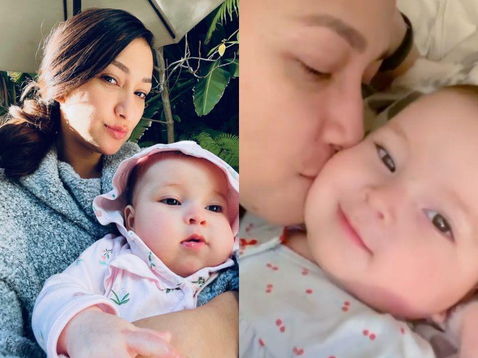 9 Potret Rahma Azhari Saat Momong Anak Bulenya, Hot Mama!