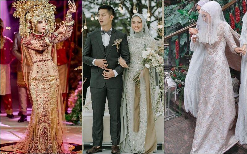 5 Inspirasi Dress Pengantin dengan Hijab Nuansa Pastel