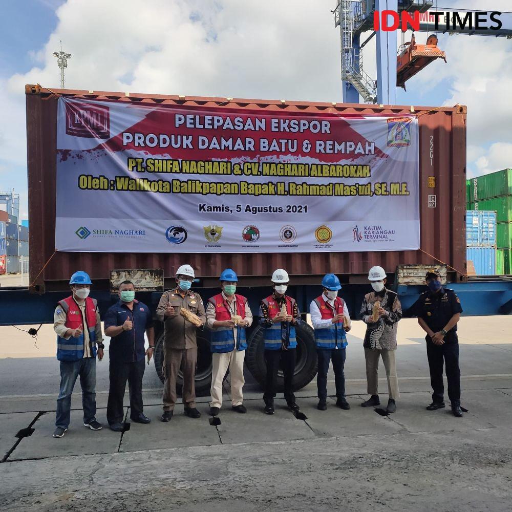 Balikpapan Ekspor Damar Batu ke Bangladesh, Produk Jarang Terekspos