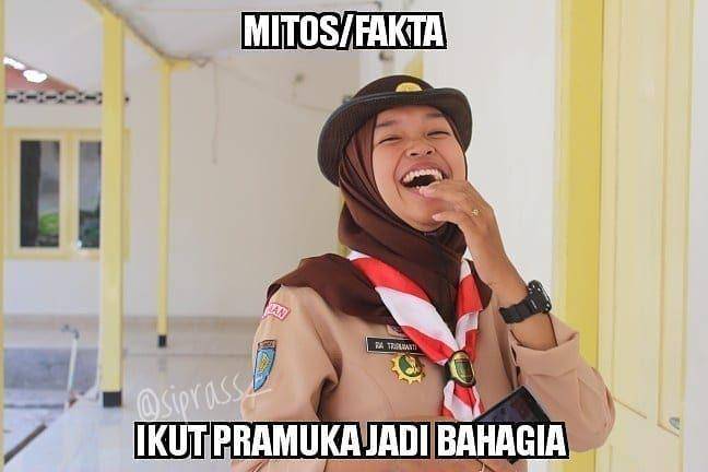 meme anak Pramuka (instagram.com/pramukagantengcantik)