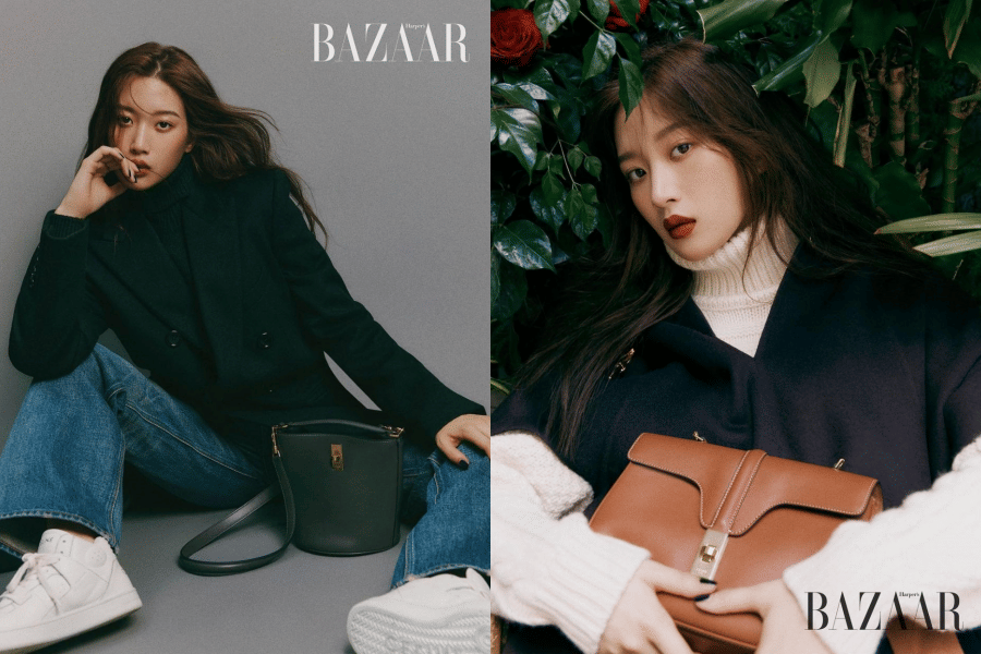 9 Inspirasi Outfit Moon Ga Young di Harper's Bazaar Korea x CELINE
