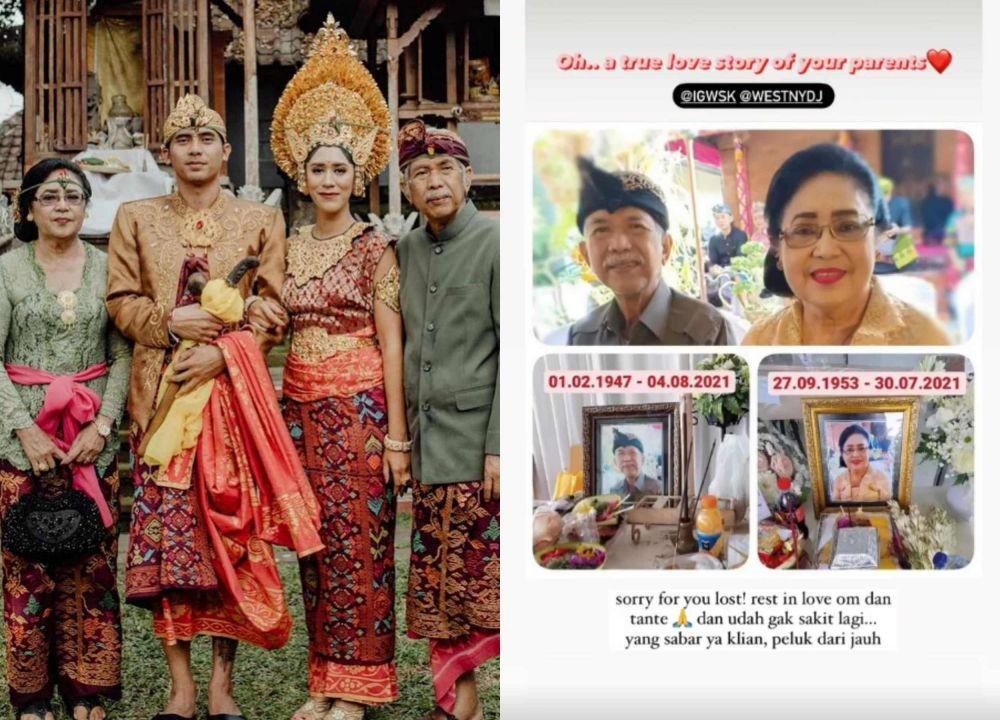 10 Potret Westny DJ dan Kedua Mertuanya yang Meninggal Dunia