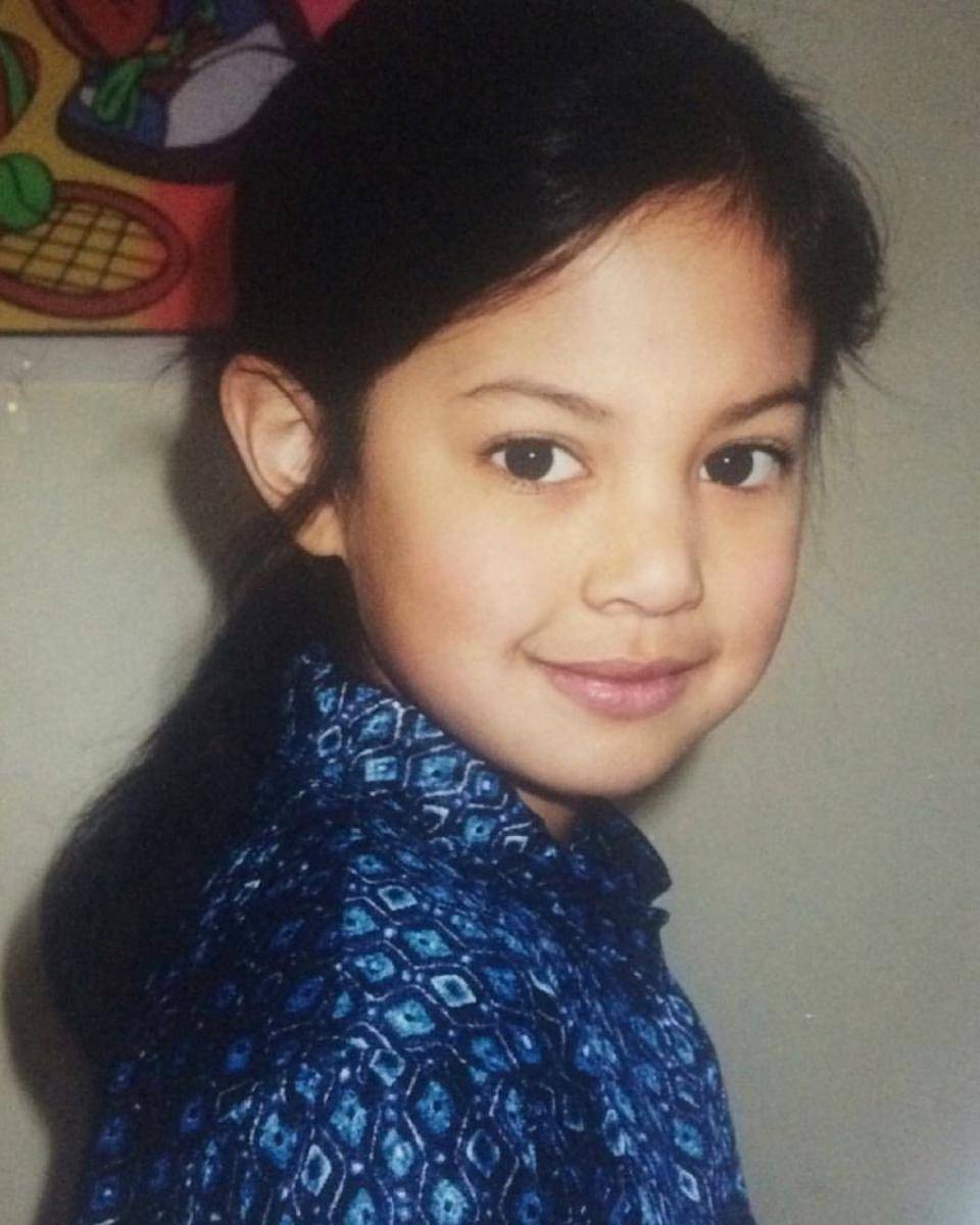 potret masa kecil Aurelie Moeremans (instagram.com/aurelie)