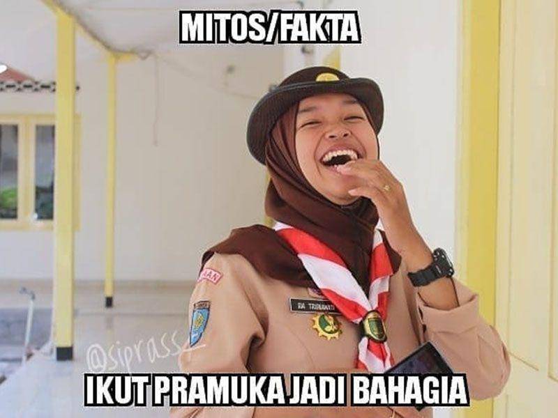 meme anak Pramuka (instagram.com/pramukagantengcantik)