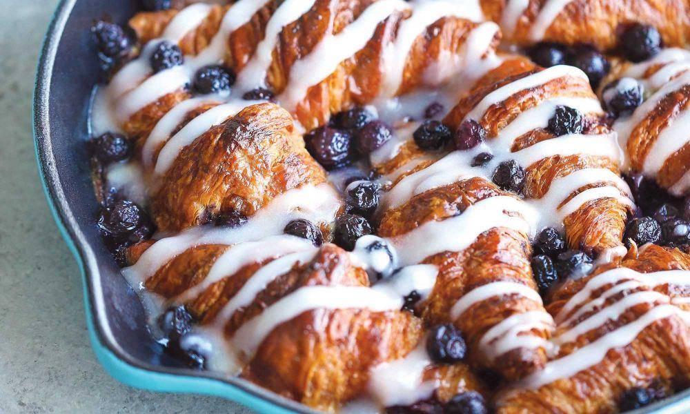 Baked blueberry croissant (myrecipes.com)