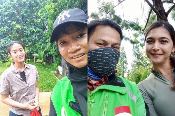 10 Potret Driver Ojek Online Selfie Bareng Artis, Hoki Abis!