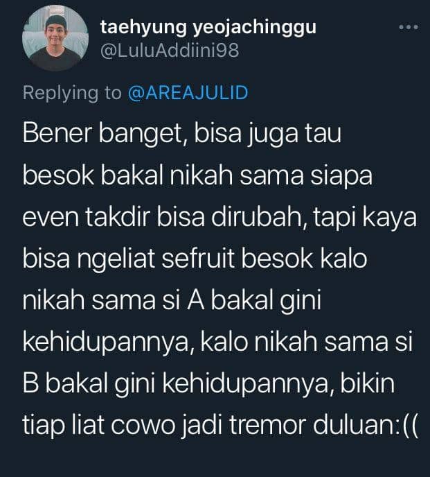 tweet orang indra keenam (twitter.com/LuluAddiini98)