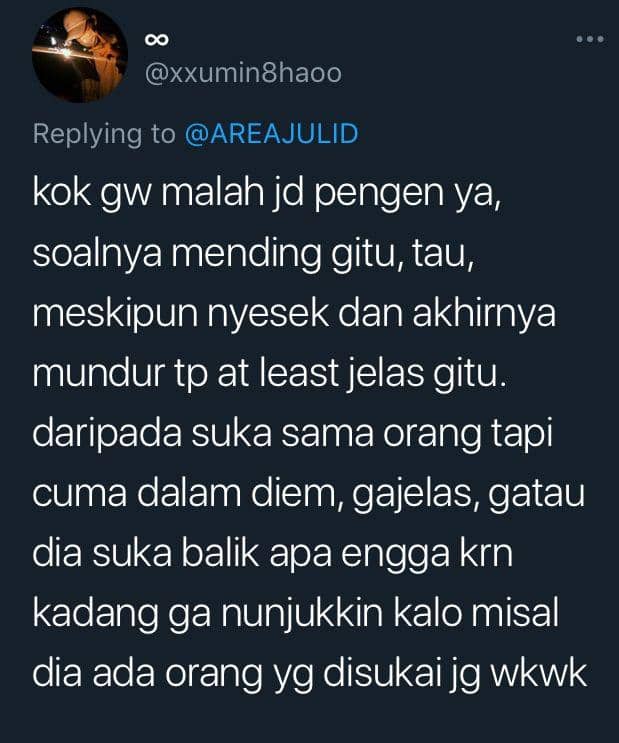 tweet orang indra keenam (twitter.com/xxumin8haoo)