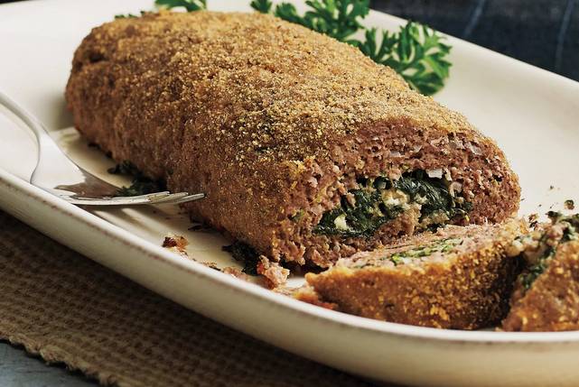 spinach stuffed meatloaf (heb.com)