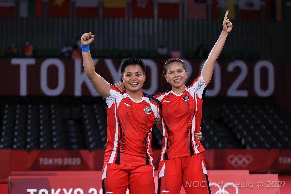 Greysia Polii dan Apriyani Rahayu (NOC Indonesia)