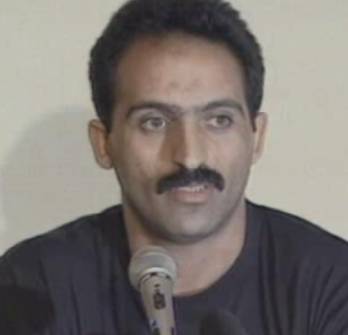 Atlet angkat besi dari Irak, Raed Ahmed, yang membelot ke AS ketika Olimpiade 1996 Atlanta sedang berlangsung. aparchive.com