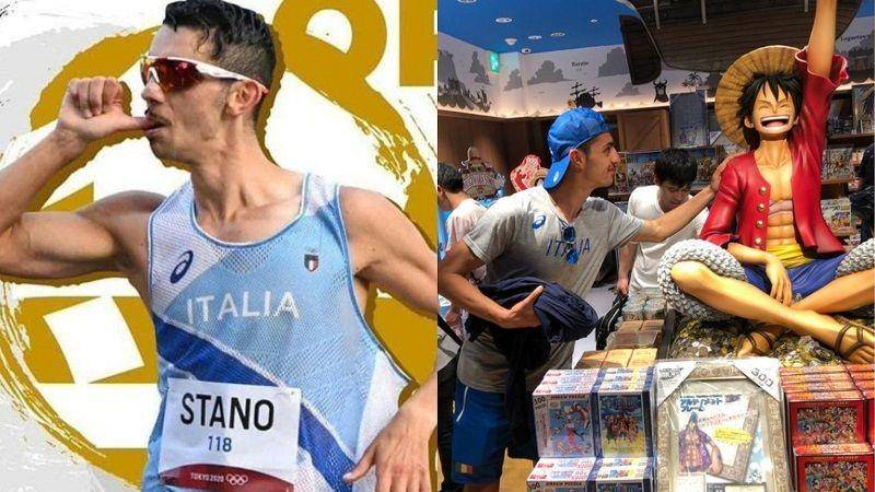 Atlet Massimo Stano Tiru Pose Luffy Gear 3! Dinotis Akun One Piece!