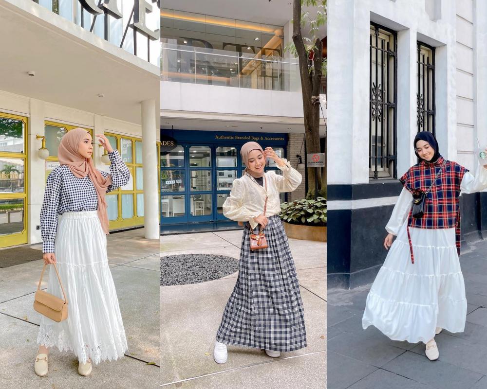 12 Inspirasi Plaid Outfit ala Selebgram Richa Etika Ulhaq