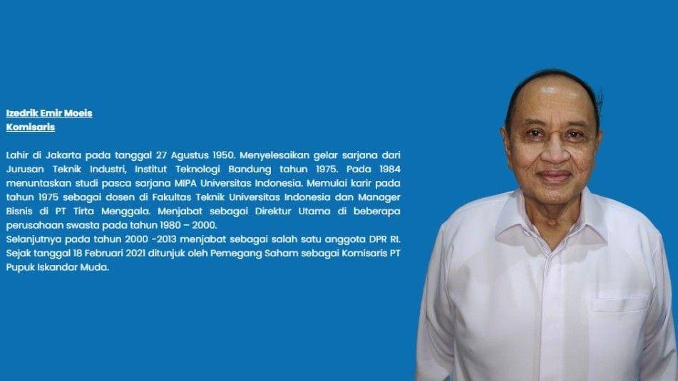 Eks narapidana koruptor, Emir Moeis yang jadi Komisaris PT Pupuk Iskandar Muda (pim.co.id)