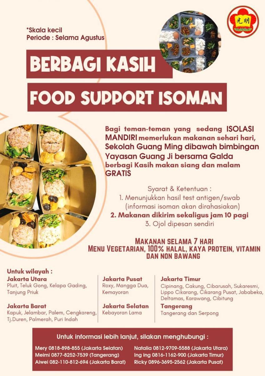 Ada Bantuan Makanan Vegetarian Buat Pasien Isoman, Ini Cara Dapatnya