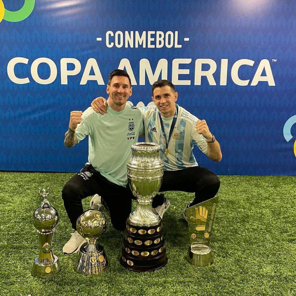 Leo Messi akhirnya menjadi juara bersama Argentina. (instagram.com/leomessi)