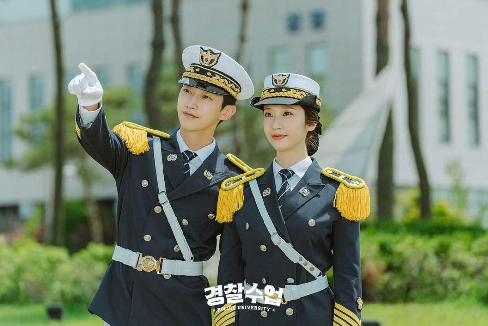 9 Potret Para Pemain Police University di Konferensi Pers Drama