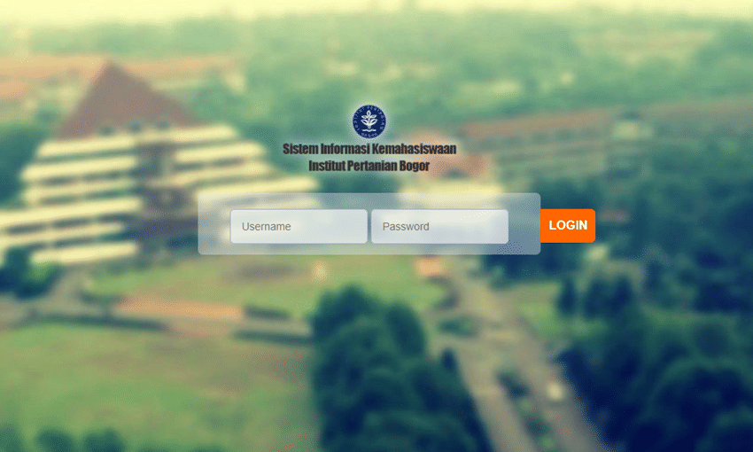 Tampilan utama laman SIMAWA IPB. (simawa.ipb.ac.id)