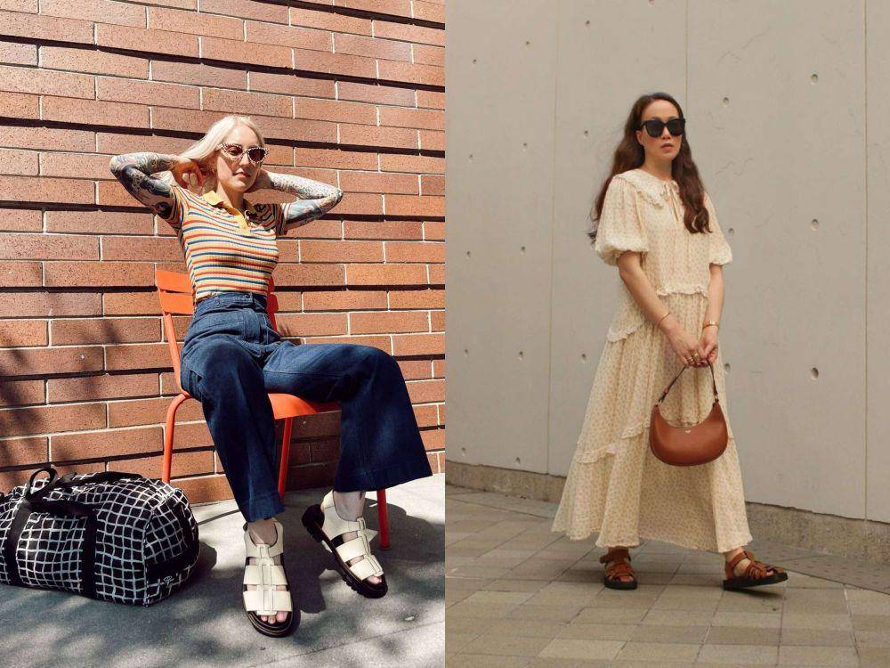 Fisherman sandals (instagram.com/abbyontheinternet & instagram.com/phoebesoup)