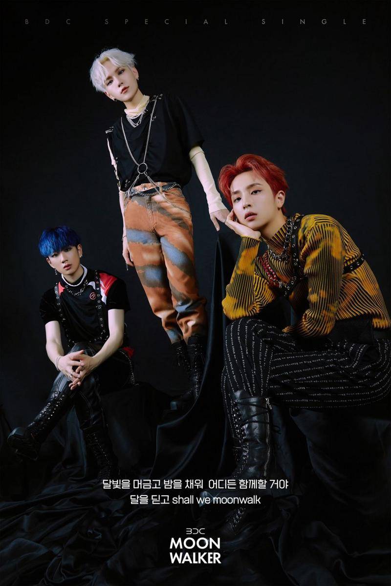 BDC di lyric teaser photo single spesial  "MOON WALKER" versi 2. (twitter.com/BDC_BNM)