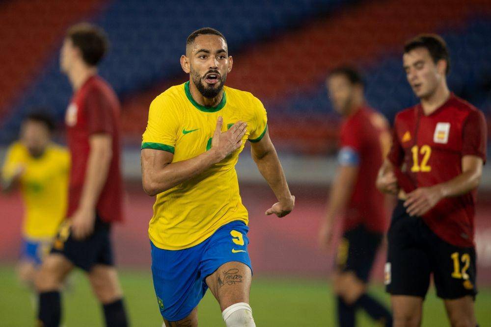 Pemain Brasil merayakan gol. (twitter.com/CBF_Futebol)