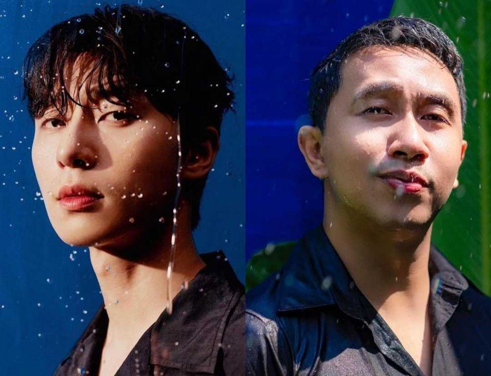 10 Potret Kocak Raden Rauf Menirukan Pose Aktor Korea, Niat Banget!