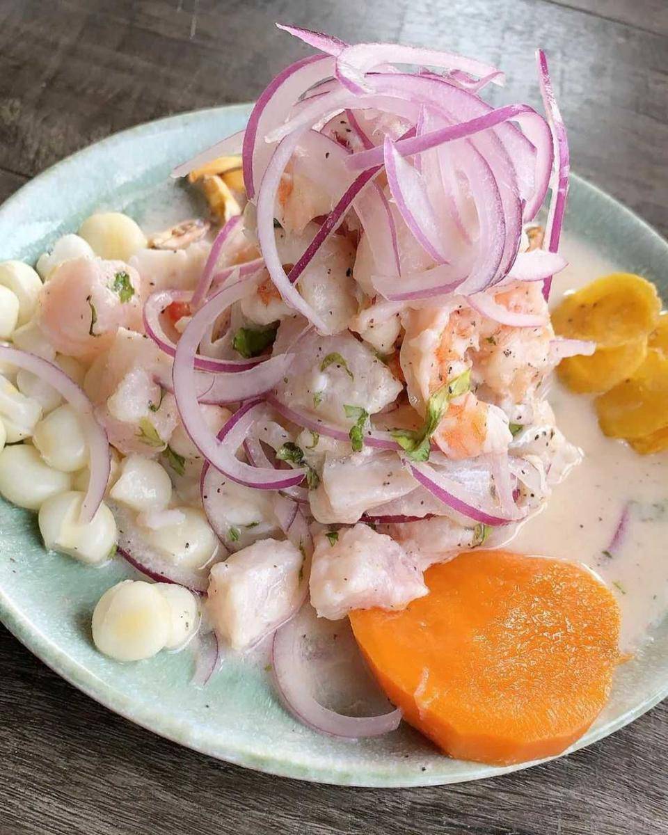 fish and shrimp ceviche (instagram/maggiexxlove)