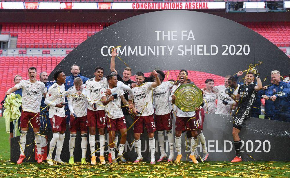 potret Arsenal menjuarai Community Shield (internationalchampionscup.com)