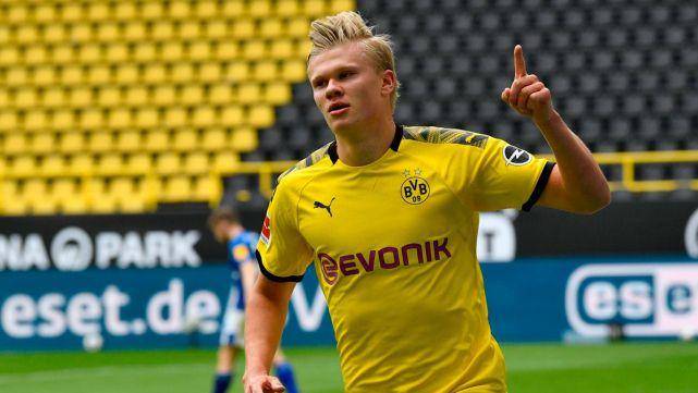 potret Erling Haaland bersama Borussia Dortmund (fcbarcelonanoticias.com)