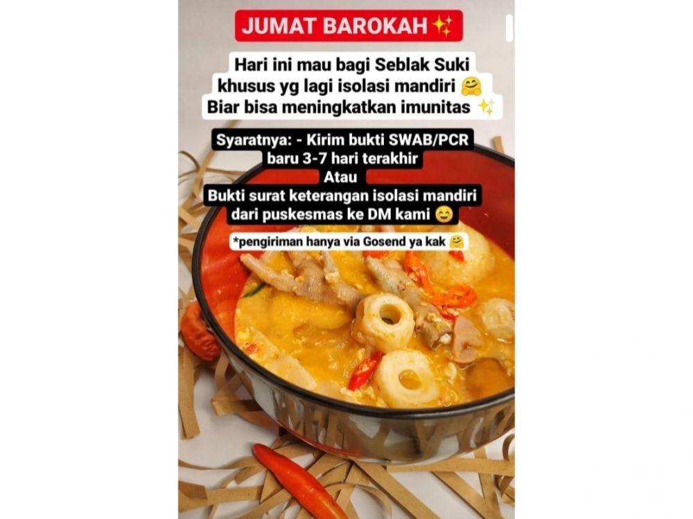 Kisah Maya Berbagi Suki Gratis untuk Pasien Isoman Tiap Jumat