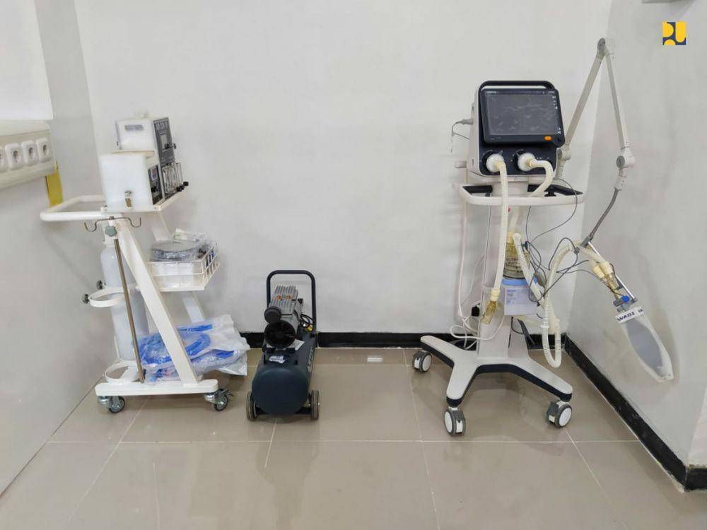 Kementerian Pekerjaan Umum dan Perumahan Rakyat (PUPR) menyiapkan rumah sakit (RS) darurat dan tempat isolasi di 33 lokasi sebagai langkah antisipatif mengurangi dampak fatal dari COVID-19. (Dok. Istimewa/KementerianPUPR)