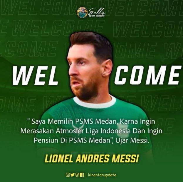 foto editan Lionel Messi pindah ke Indonesia (instagram.com/kinantanupdate)