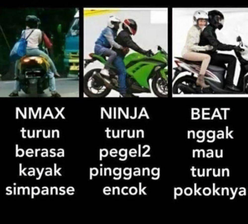 meme motor matic vs motor gede (1cak.com)