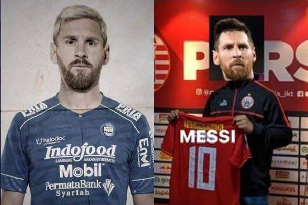 foto editan Lionel Messi pindah ke Indonesia (twitter.com/lalajopersib | twitter.com/narrjust))