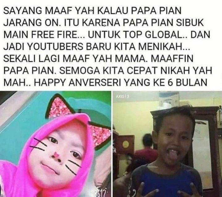 gaya pacaran bocil (instagram.com/dagelan.kalteng)