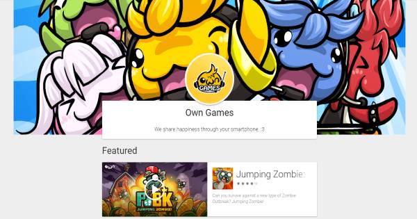 gambar laman utama Google Play Own Games (dok. Own Games)