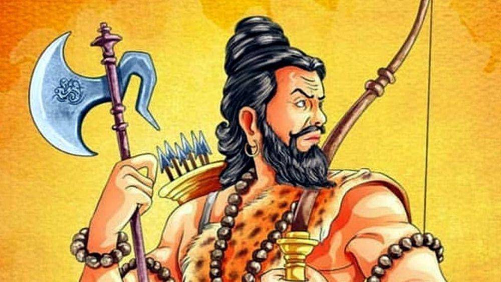 ilustrasi Parasurama, brahmana dengan sifat kesatria (mythgyaan.com)