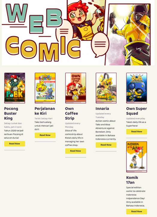 gambar halaman Own Comics (dok. Image Dynamics)
